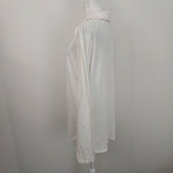 Velvet By Graham & Spencer Long Sleeve Vintage Slub Tee Size Large - Picture 2 of 11